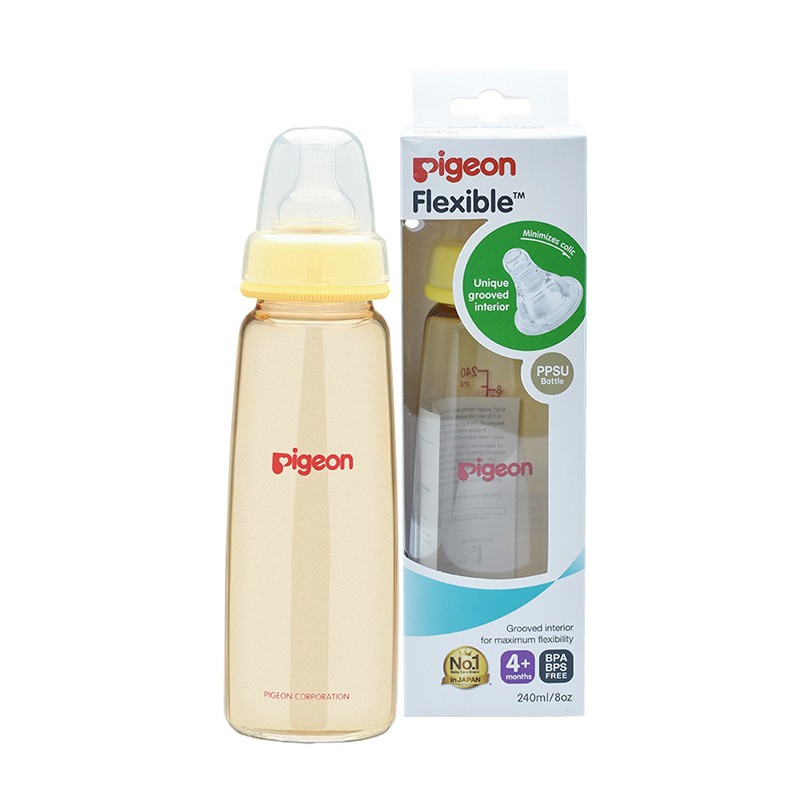 Bình Sữa PPSU Plus 240ml cổ hẹp NV Silicon siêu mềm
